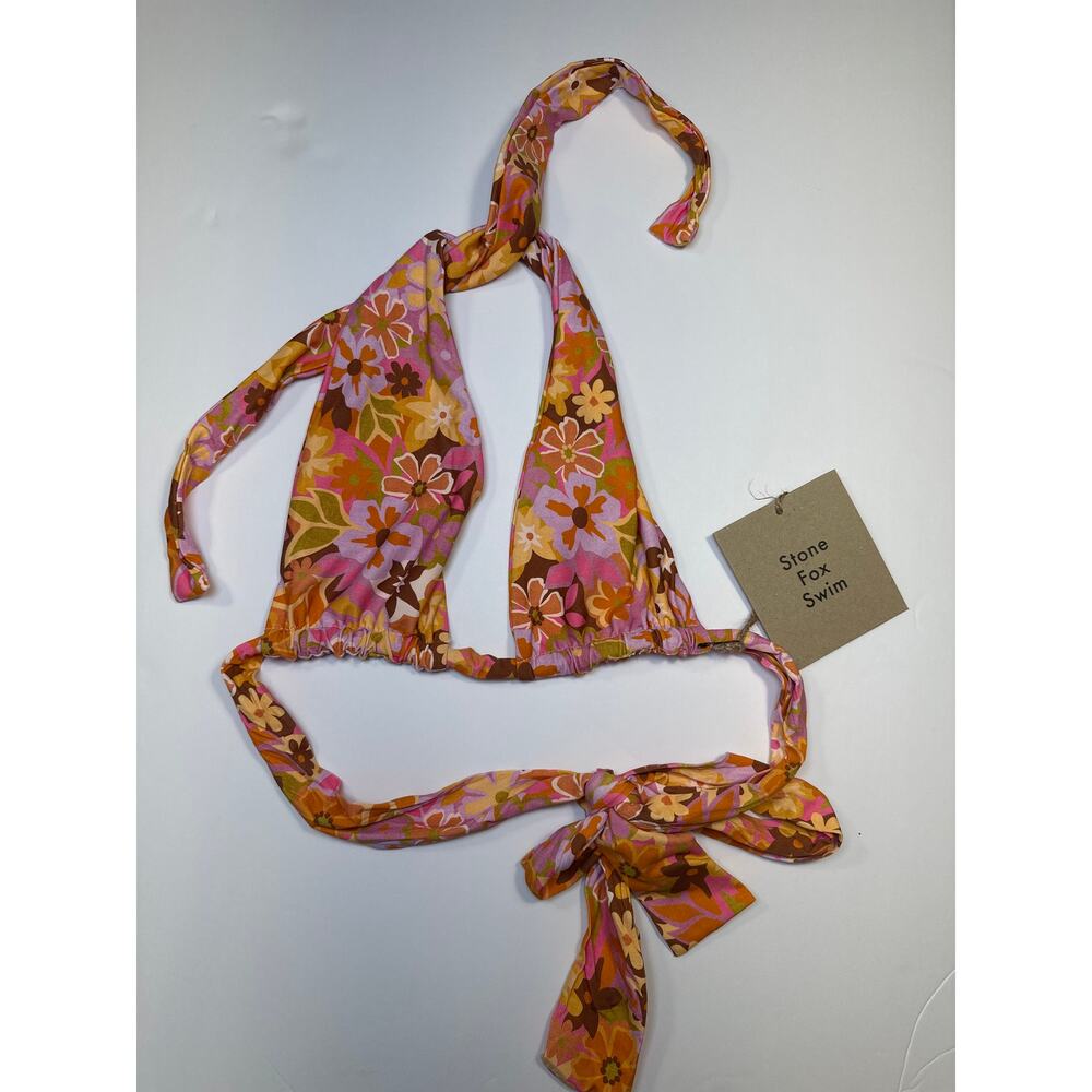 Stone Fox Swim Size M Rico bikini Top Retro Pop Beach Cruise Resort - Picture 3 of 8